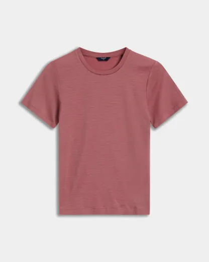 Bilde av WoolLand Tuva t-shirt woman Burned Rose